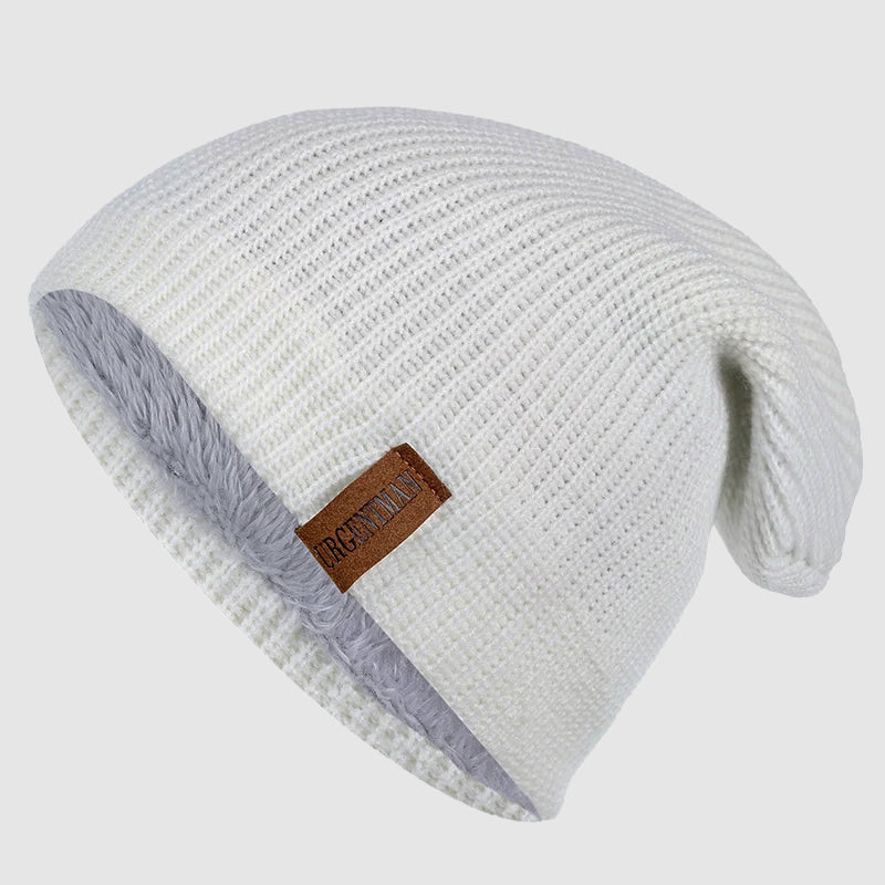 Unisex Beanie Med Fleeceforing Afslappet Stil 3