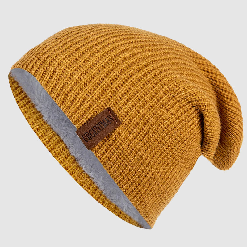 Unisex Beanie Med Fleeceforing Afslappet Stil 4