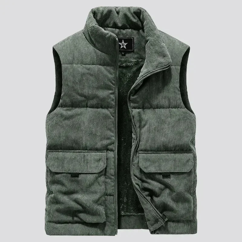 Unisex Cargo Vest Med Opretstående Krave 1