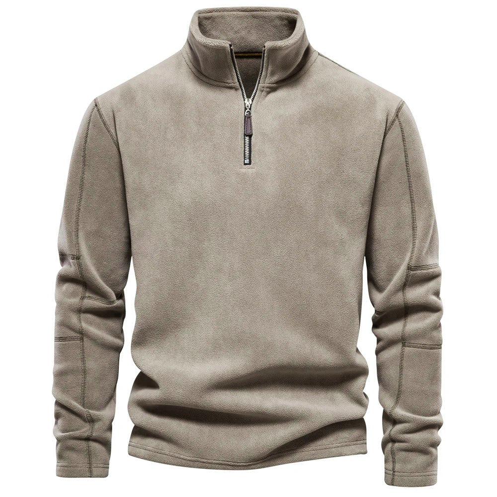 Unisex Fleece Shirt Høj Krave Komfortabel 0