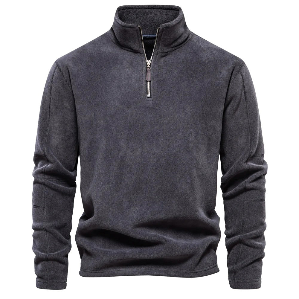 Unisex Fleece Shirt Høj Krave Komfortabel 1