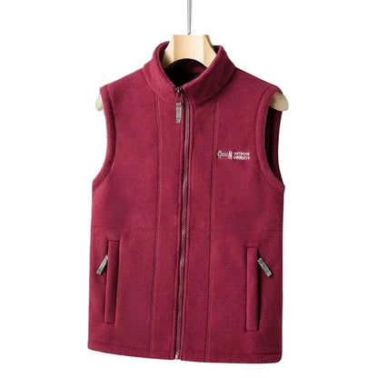 Unisex Fleece Vest Geometrisk Design Moderne Støvler 0