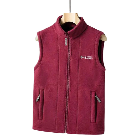 Unisex Fleece Vest Geometrisk Design Moderne Støvler 0