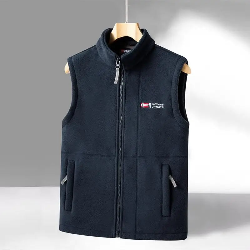 Unisex Fleece Vest Geometrisk Design Moderne Støvler 3