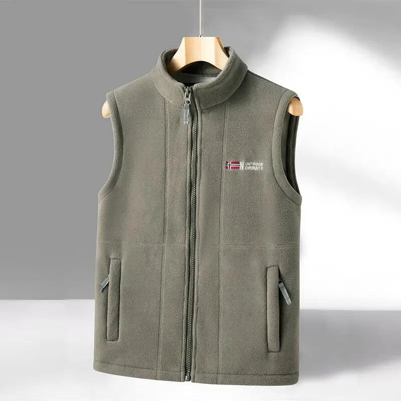 Unisex Fleece Vest Geometrisk Design Moderne Støvler 7