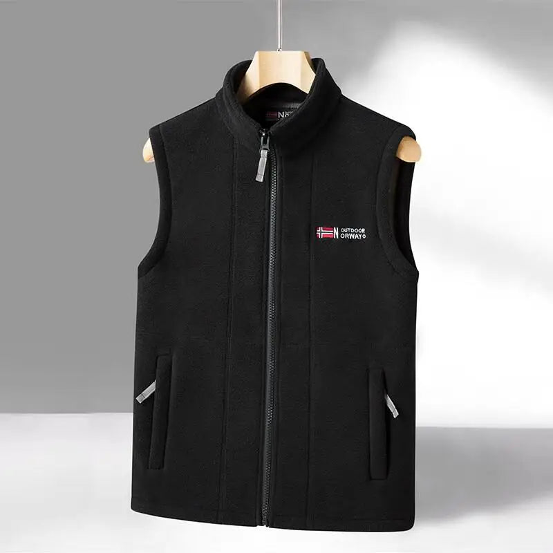 Unisex Fleece Vest Geometrisk Design Moderne Støvler 8