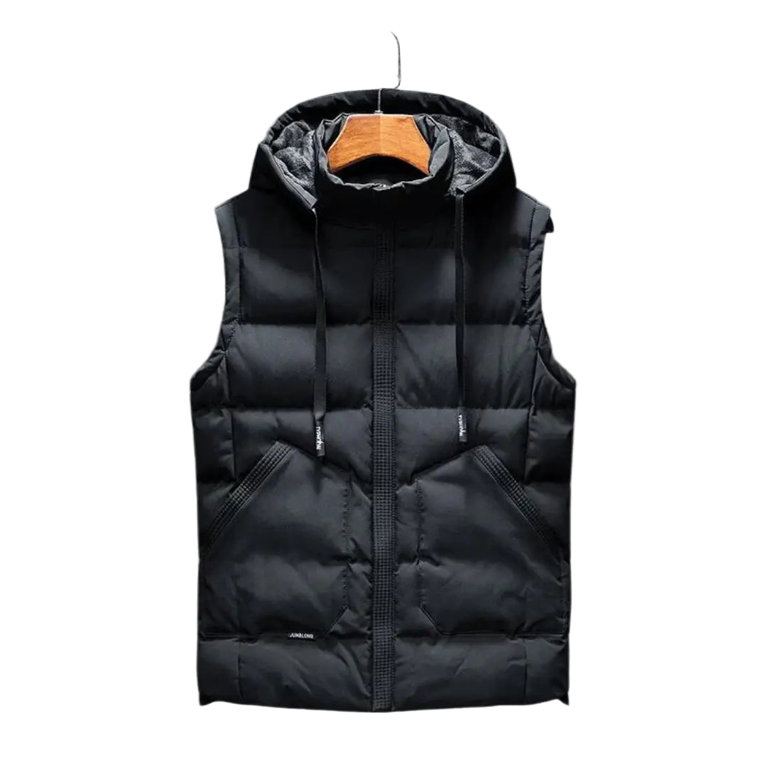 Unisex Hættevest Moderne Design Med Justerbar Hætte 0
