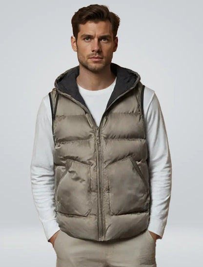 Unisex Hættevest Moderne Design Med Justerbar Hætte 1