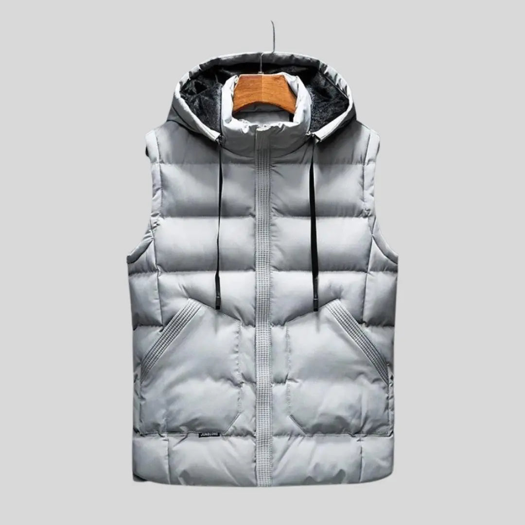 Unisex Hættevest Moderne Design Med Justerbar Hætte 2