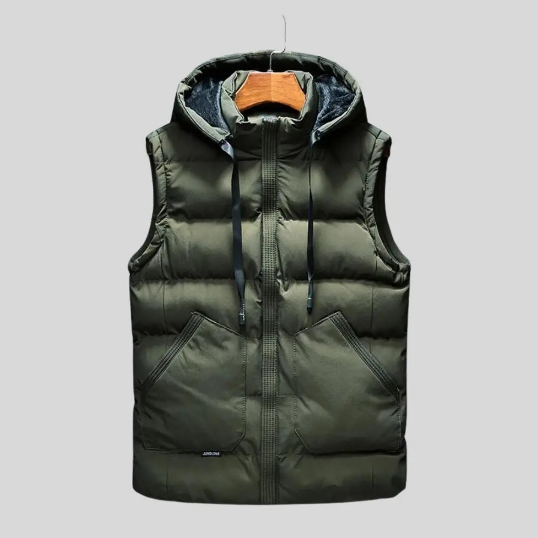 Unisex Hættevest Moderne Design Med Justerbar Hætte 3