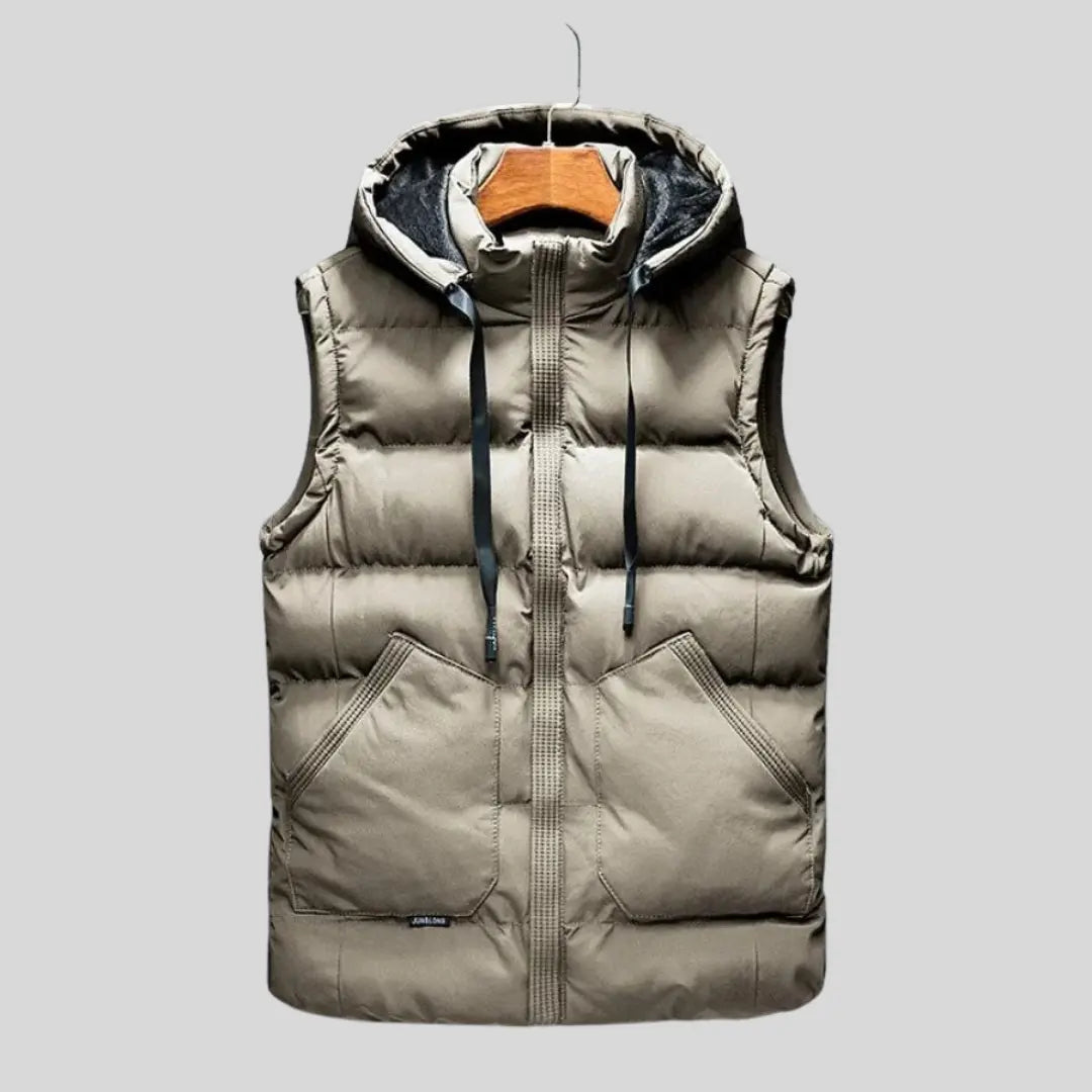 Unisex Hættevest Moderne Design Med Justerbar Hætte 4