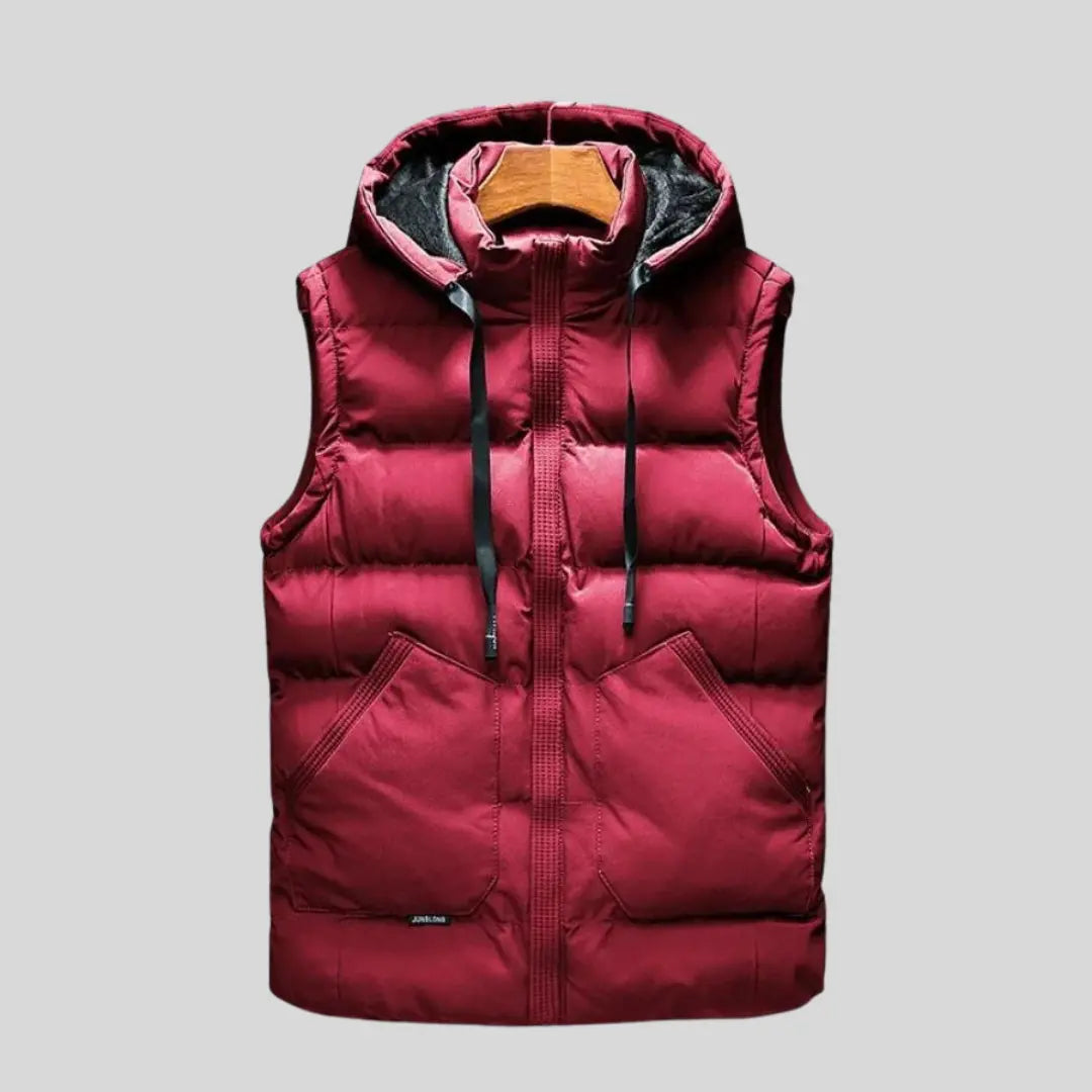 Unisex Hættevest Moderne Design Med Justerbar Hætte 6