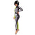 Unisex Halloween Kostume Halv Mumie Halv Skelett Asymmetrisk Design 1