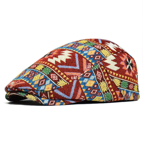 Unisex Kasket Retro Farverig Stil Justerbar 0