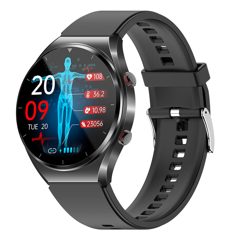 Unisex Smartwatch med EKG og Blodsukkerfunktion til Sundhedsovervågning 0