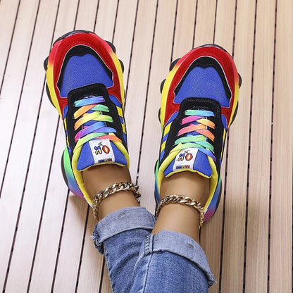Unisex Sneakers Farverigt Design Komfortabel og Fleksibel 2