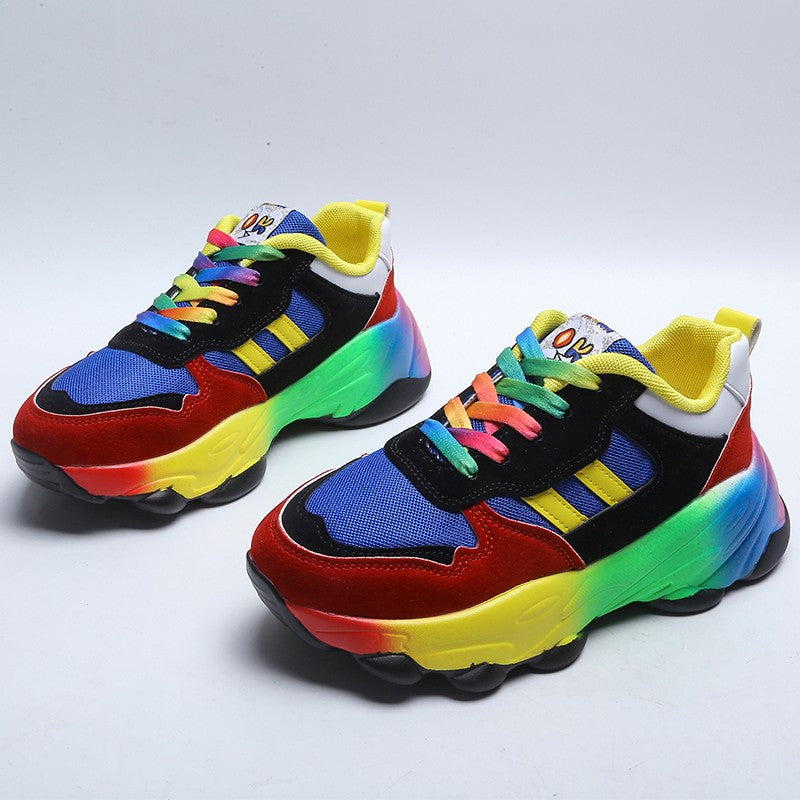 Unisex Sneakers Farverigt Design Komfortabel og Fleksibel 4