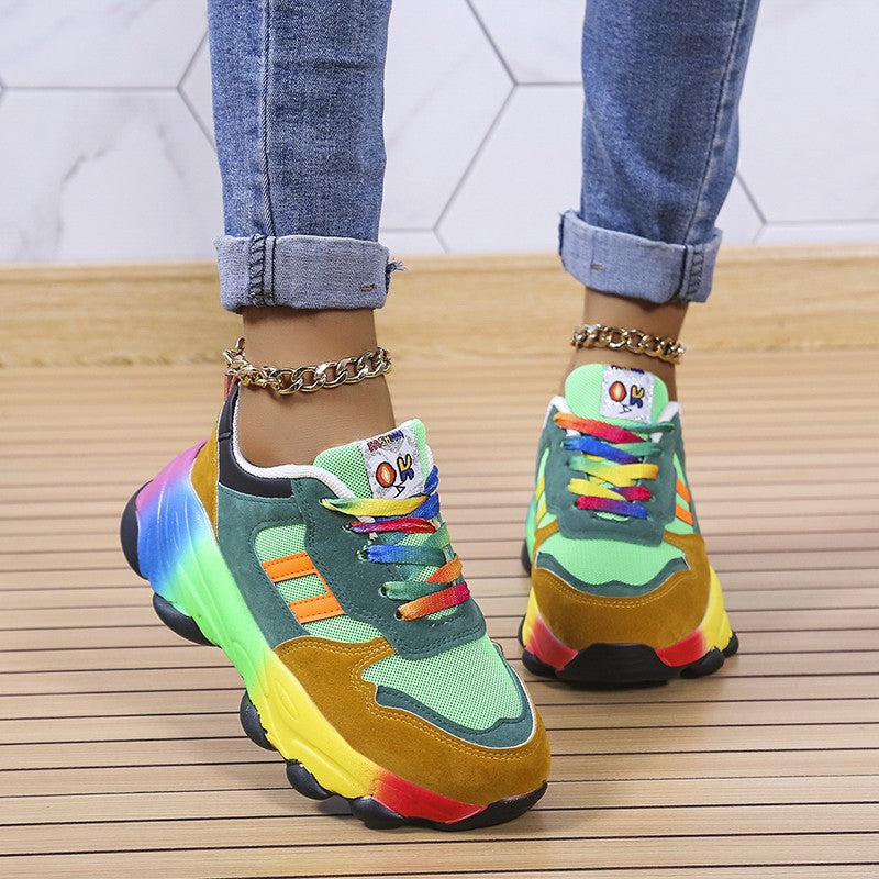 Unisex Sneakers Farverigt Design Komfortabel og Fleksibel 7