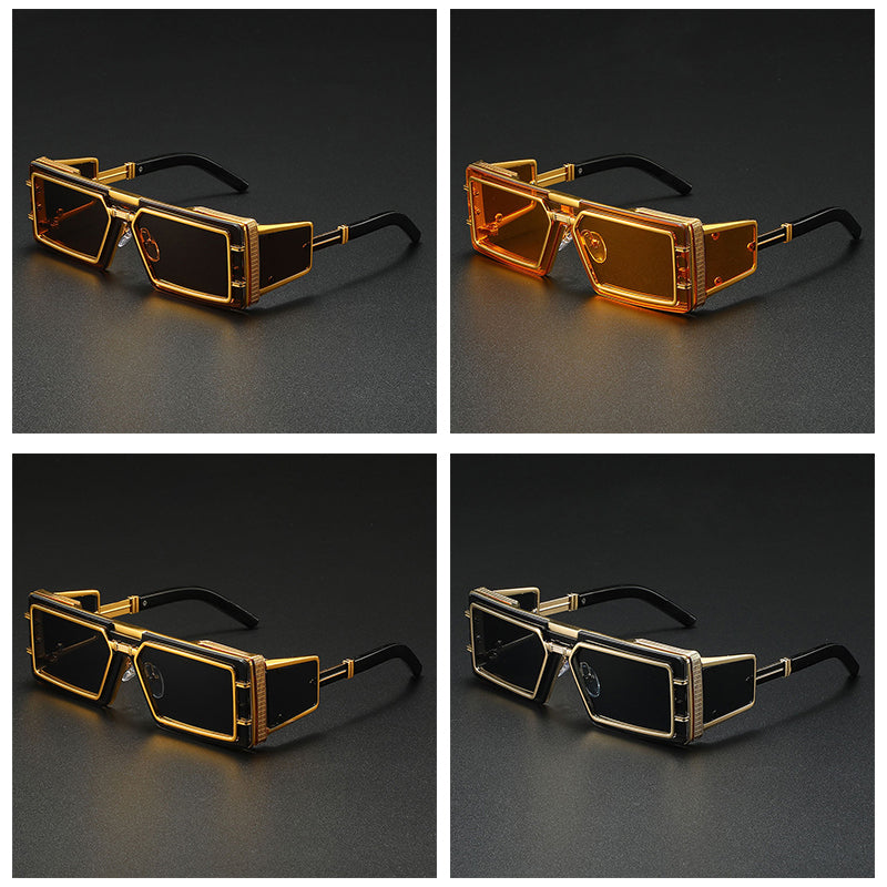 Unisex Solbriller Firkantet Design Med UV400 Beskyttelse 4