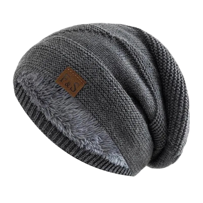 Unisex Strik Beanie med Slouch Pasform 0