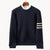 Unisex Strikket Sweater med Crewneck 0