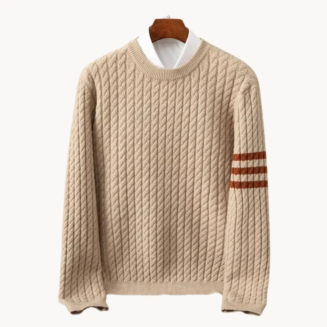 Unisex Strikket Sweater med Crewneck 10