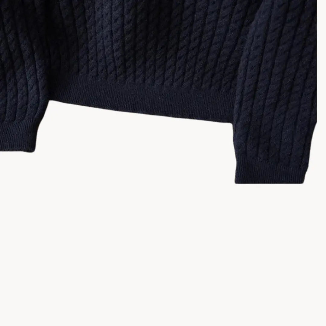 Unisex Strikket Sweater med Crewneck 4