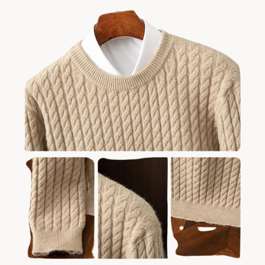 Unisex Strikket Sweater med Crewneck 6