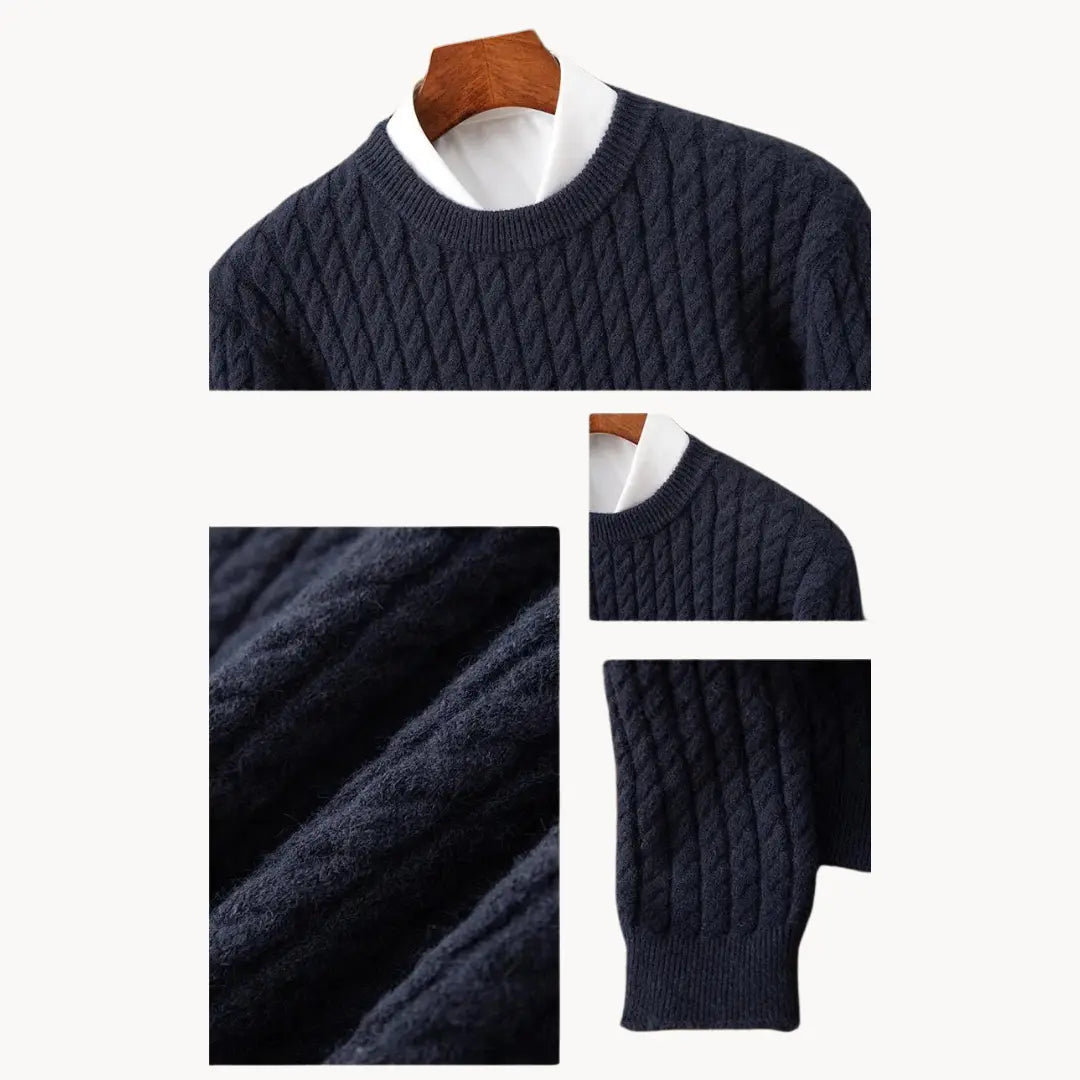 Unisex Strikket Sweater med Crewneck 7