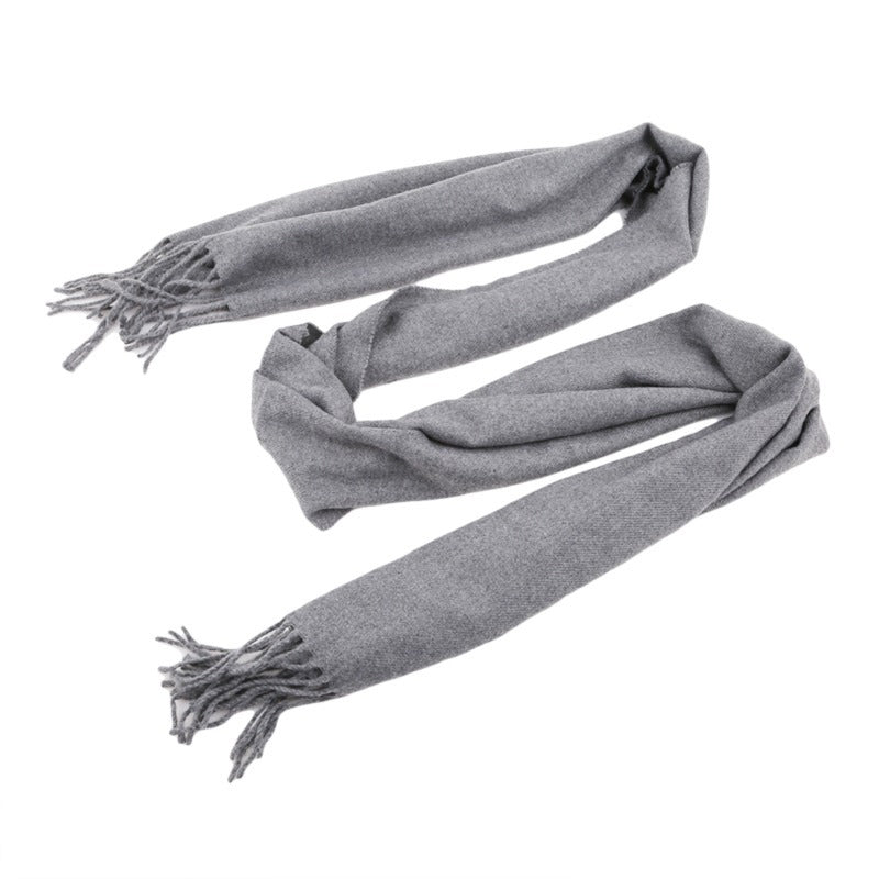 Unisex Tørklæde med Frynser - Langt og Alsidigt Accessory til Vintergarderobe 1
