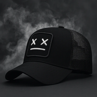 Unisex Trucker Cap Med Broderet Design Og Justerbar Lukning 1