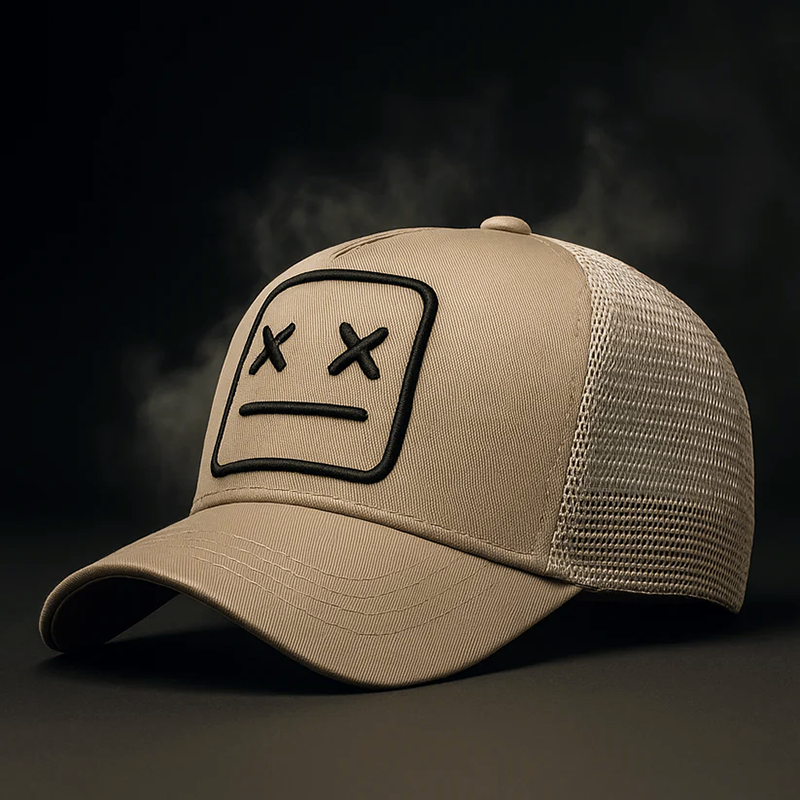 Unisex Trucker Cap Med Broderet Design Og Justerbar Lukning 2