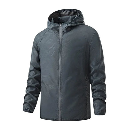 Unisex Vandtæt Jakke med Solbeskyttelse og Lynlås i Polyester 10