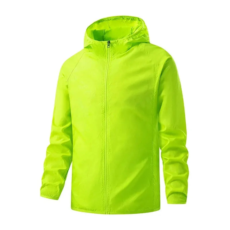 Unisex Vandtæt Jakke med Solbeskyttelse og Lynlås i Polyester 11