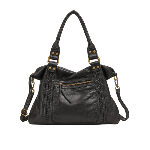 Unisex Vintage Skoletaske Hobo Stil 0