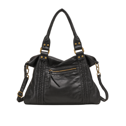 Unisex Vintage Skoletaske Hobo Stil 0
