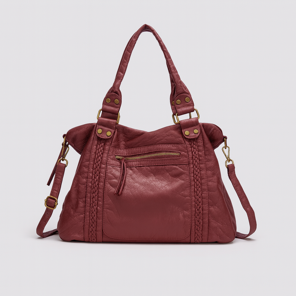 Unisex Vintage Skoletaske Hobo Stil 4