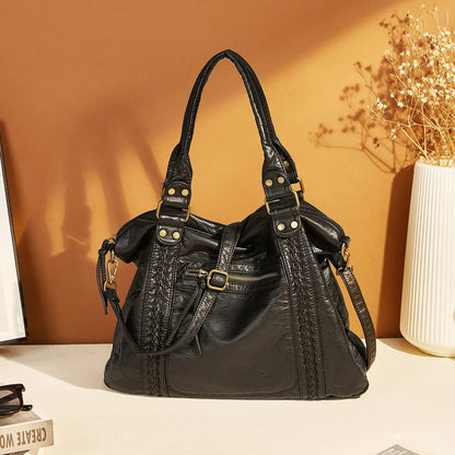 Unisex Vintage Skoletaske Hobo Stil 5