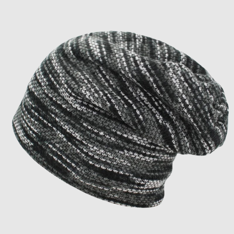 Unisex Vinterhue Med Stribet Design 3