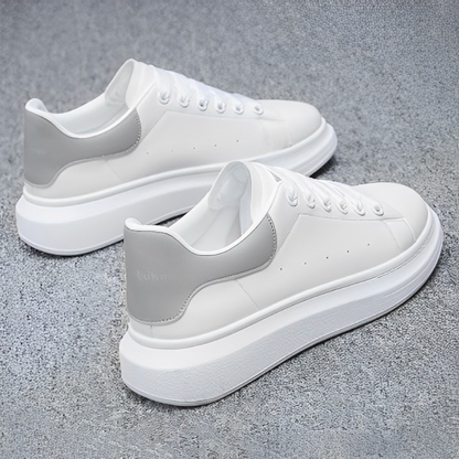 Herre Sneakers Urban Stilfuld Læder Med Stødabsorberende Sål 6