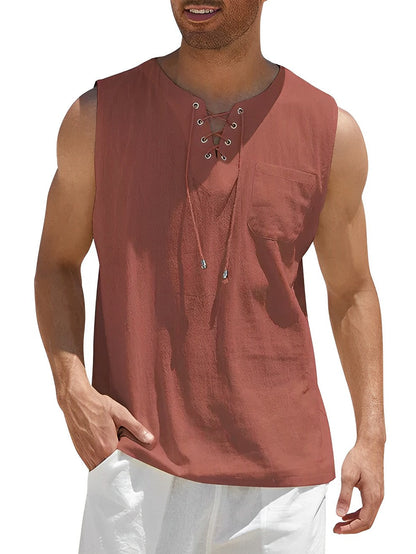 Variant image for Mænds Tanktop Åndbar Komfortabel Normal Pasform-31