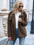 Varm Vinterjakke Dame Elegant Faux Fur 8