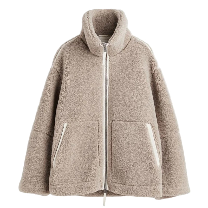 Varm Vinterjakke Dame Oversize Trendy Design 0