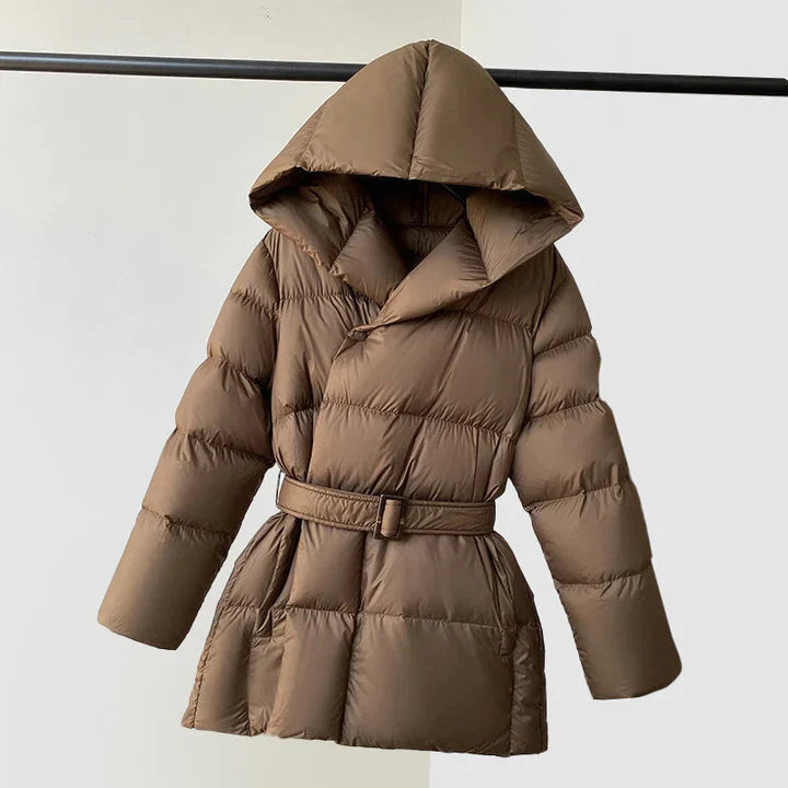 Varm Vinterjakke Dame Trendy Puffer Design 1