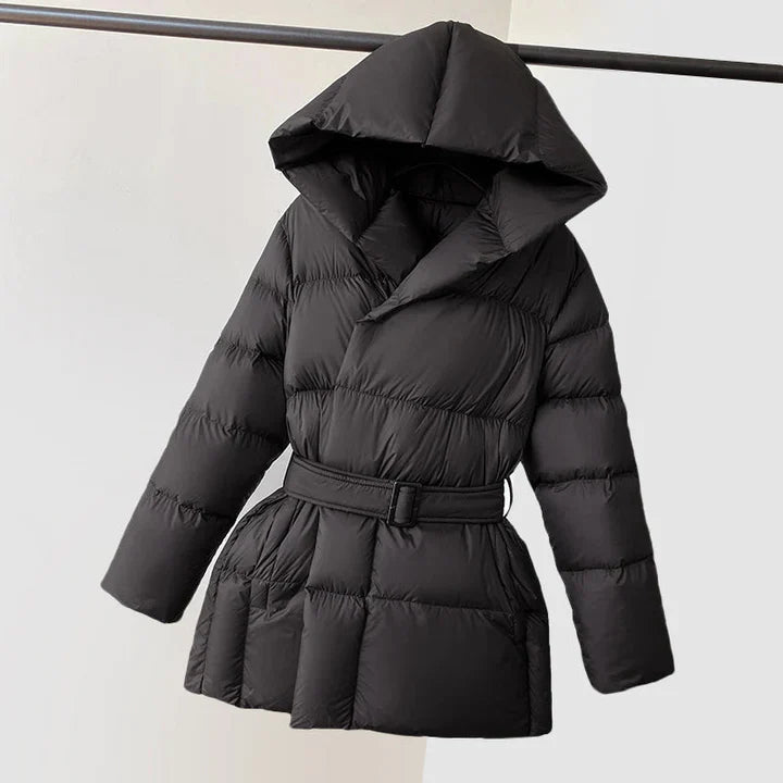 Varm Vinterjakke Dame Trendy Puffer Design 3