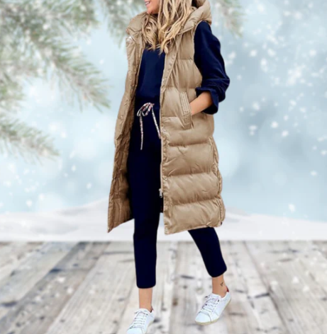 Veste Til Kvinder Lang Casual Åben Front Mantel 2