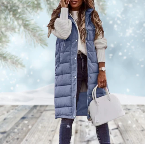 Veste Til Kvinder Lang Casual Åben Front Mantel 6