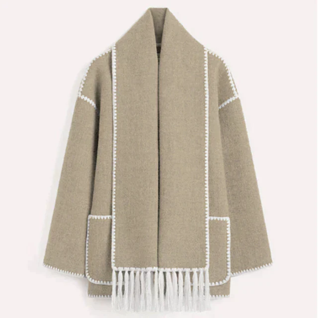 Vinterfrakke Dame Lang Stilfuld Med Justerbar Pasform 9