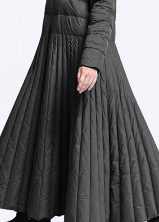 Vinterfrakke Dame Rund Design med Lommer - Komfortabel og Stilfuld Vinterfrakke til Damer 3
