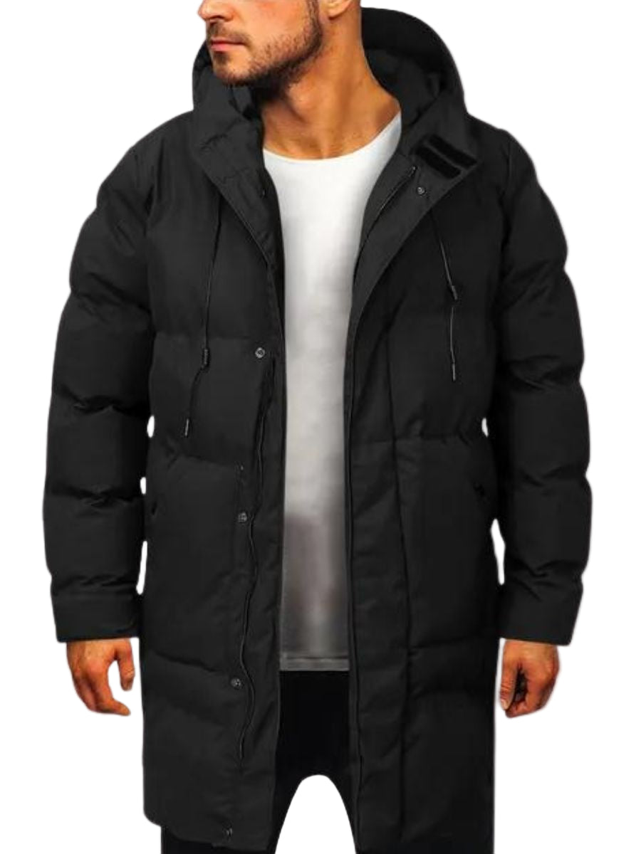 Vinterjakke Herre Minimalistisk Parka Design 0